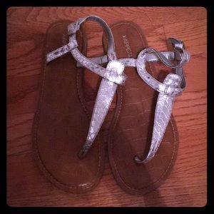 Silver Metallic Sandals